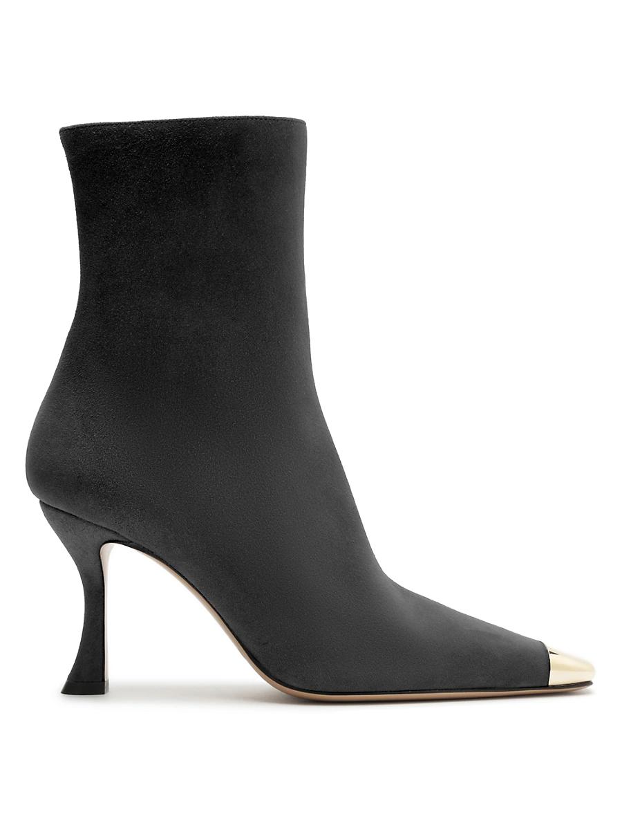 Womens Olivia Suede Curved-Heel Boots Product Image