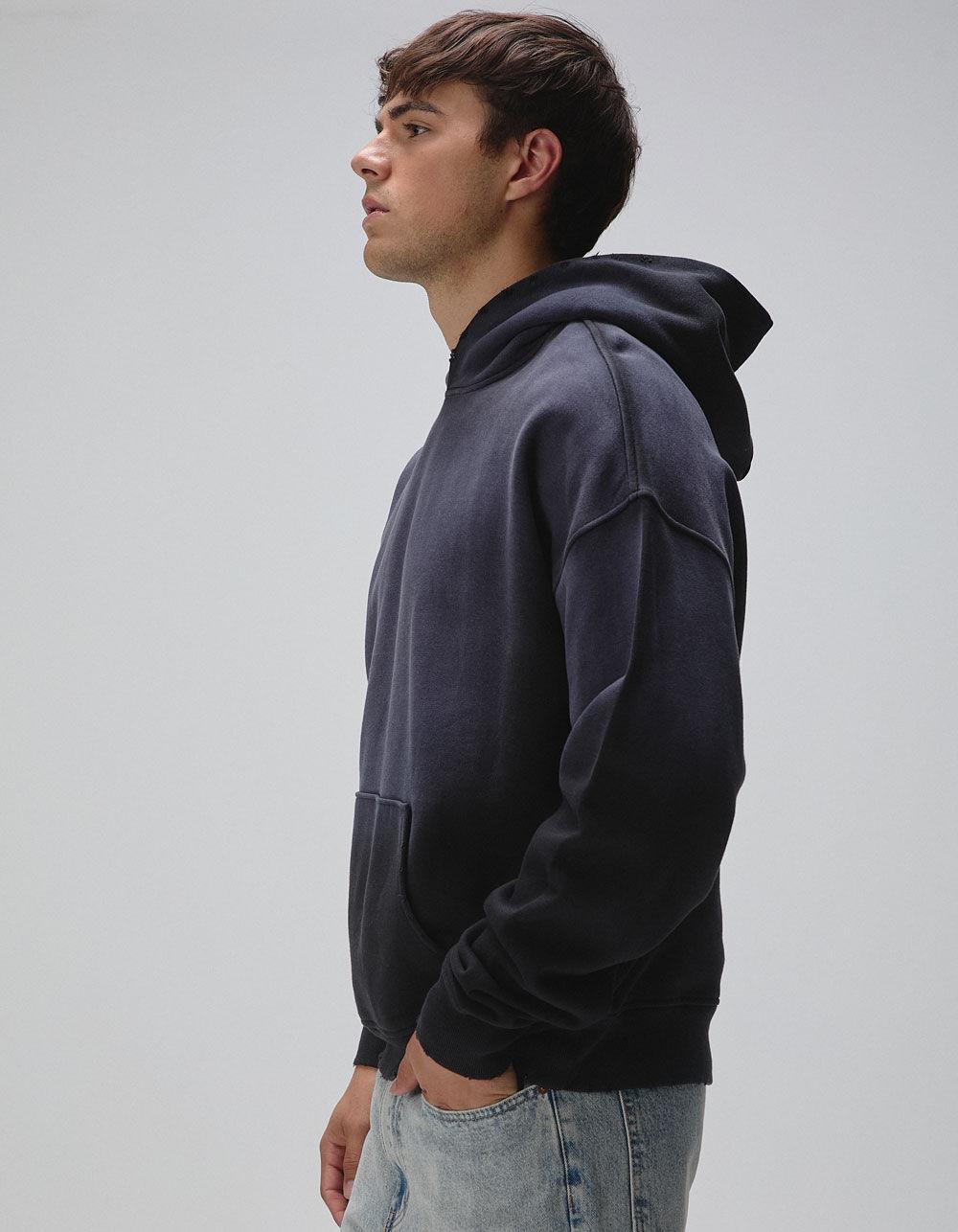 RSQ Mens Faded Oversized Hoodie - BLUE Product Image