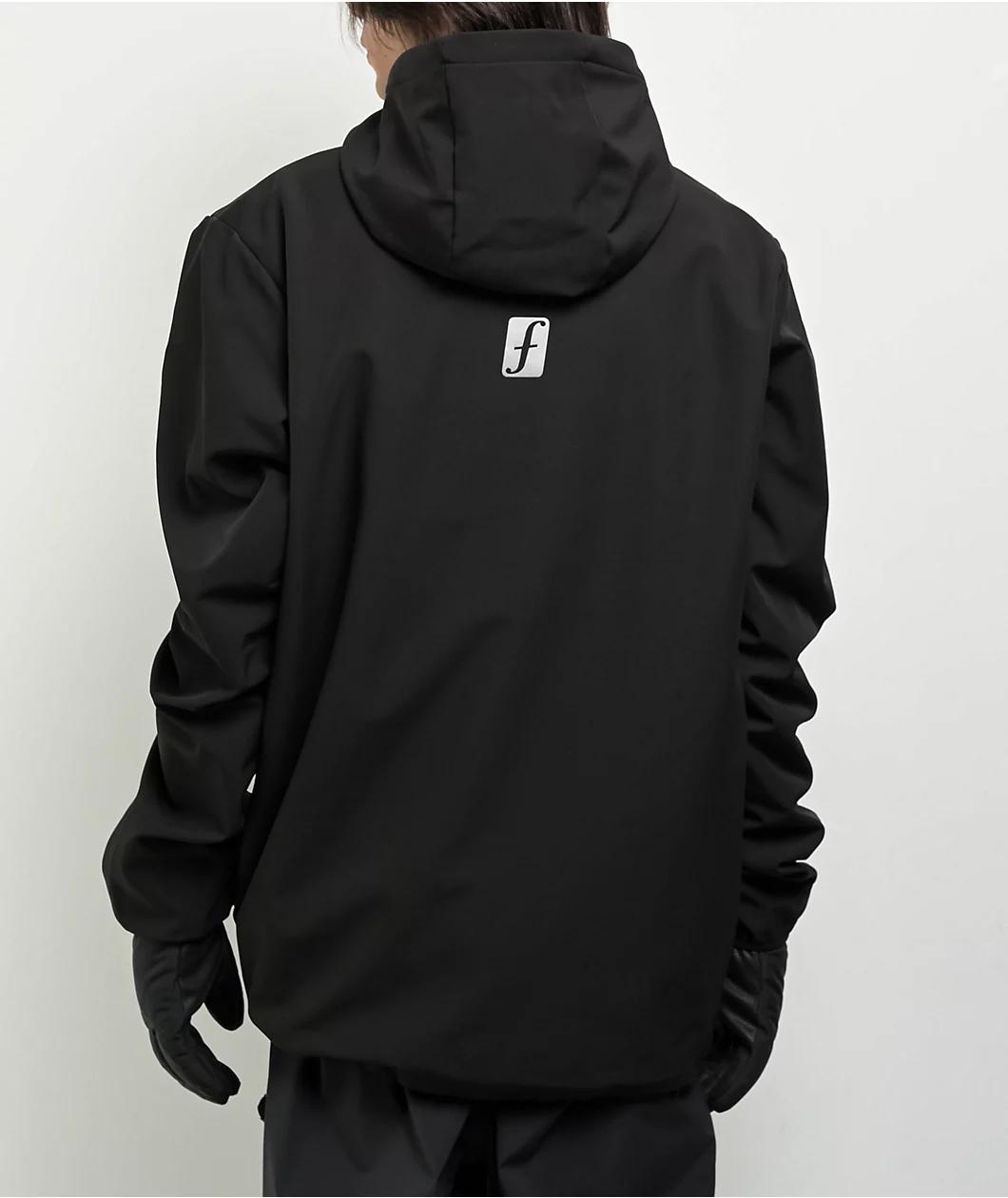 Forum Riding Black Softshell Anorak Snowboard Jacket Product Image