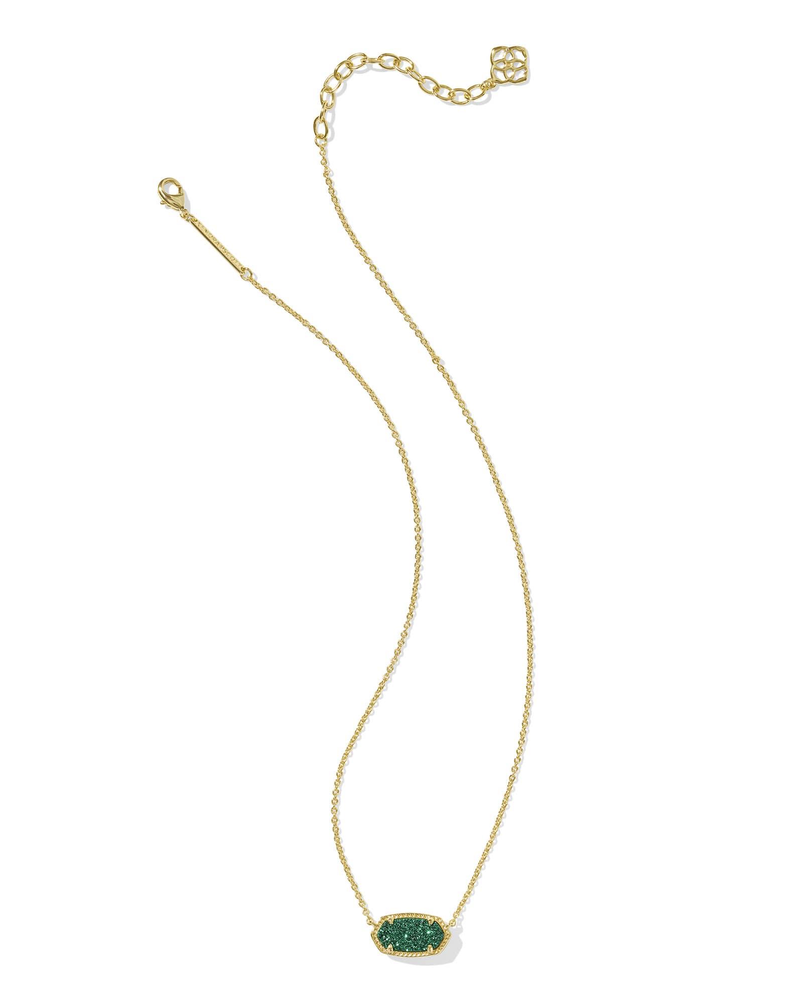 Kendra Scott Elisa Rose Gold Extended Length Pendant Necklace in Rose Gold | Drusy Product Image