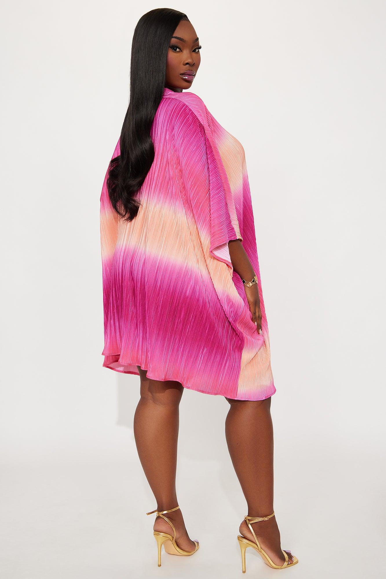 Isa Plisse Mini Dress - Multi Color Female Product Image