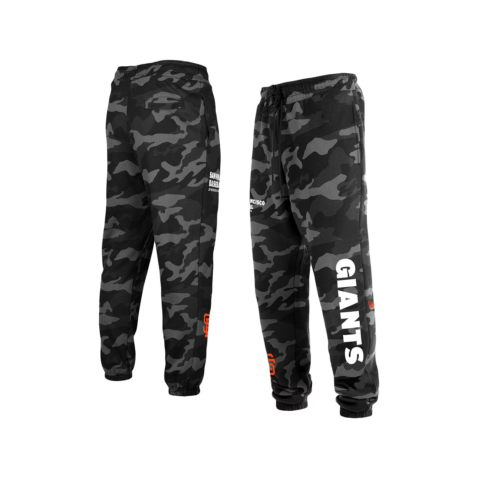 Men's New Era Black San Francisco Giants Camo Jogger Pants, Size: XL Product Image