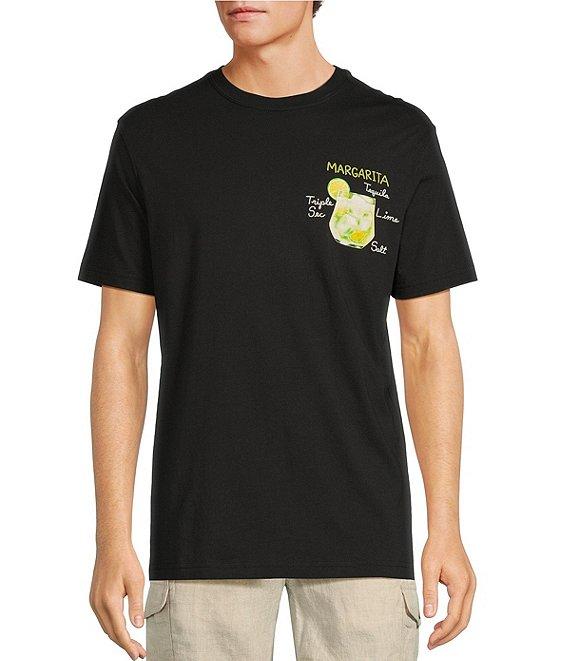 Caribbean Margarita Embroidery Short Sleeve T-Shirt Product Image