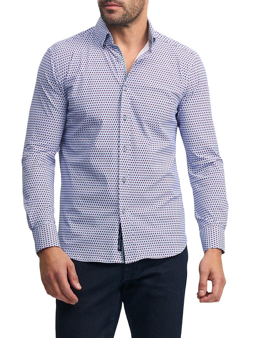 Mens Marion Printed Cotton Shirt - Product Image