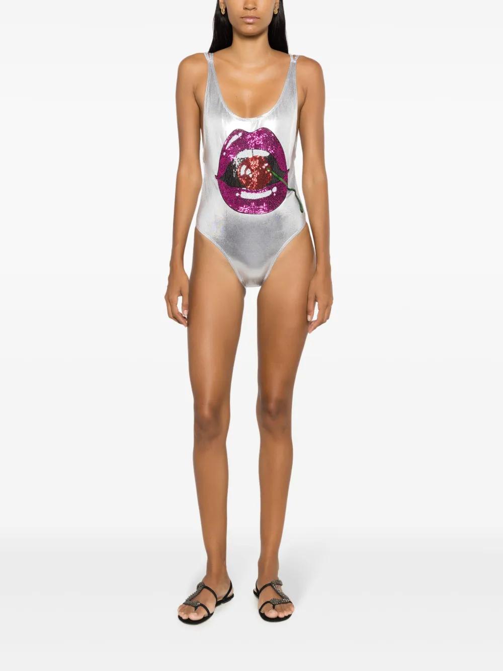 Carnaval/Festival sequinned swimsuit Product Image