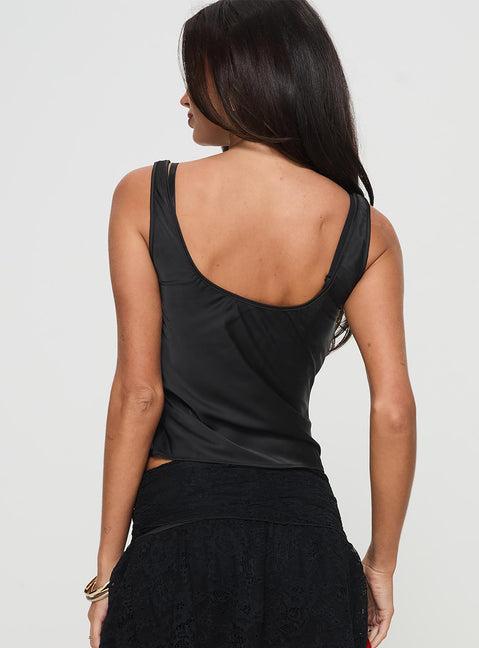 Delilah Top Black Product Image