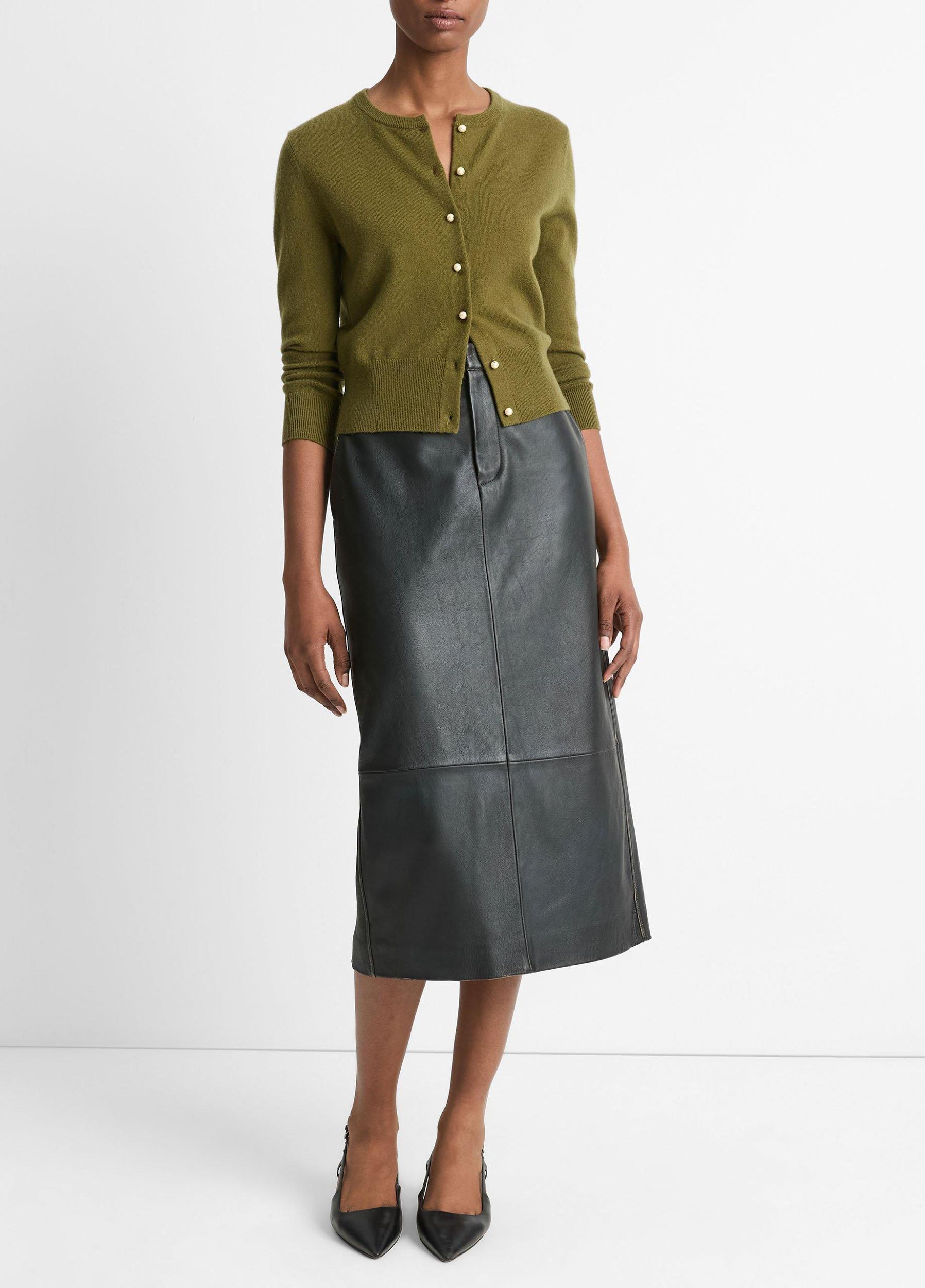 Pearl-Button Wool-Blend Cardigan Product Image