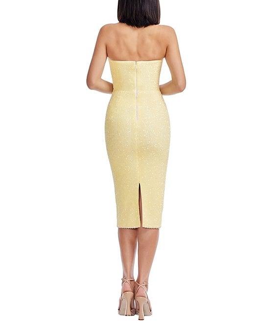 Dress the Population Viviana Strapless Bodycon Midi Dress Product Image