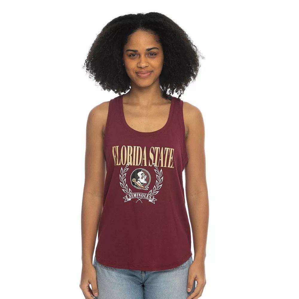 Women's ZooZatz Garnet Florida State Seminoles Everyday Tri-Blend Tank Top, Size: Small, Red Product Image