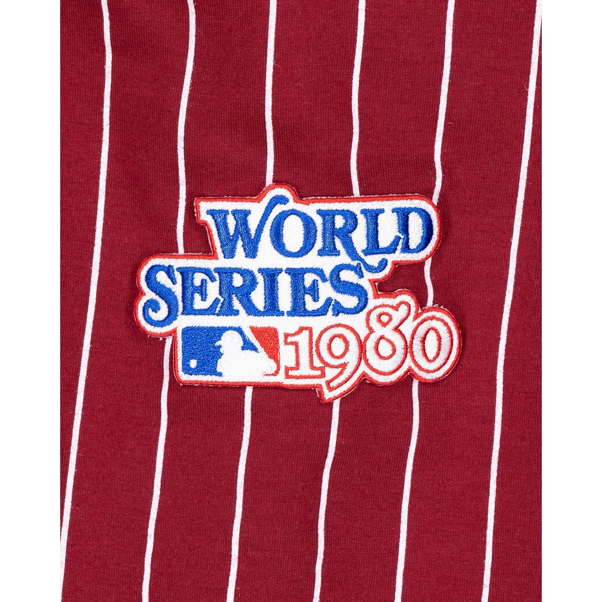 Philadelphia Phillies Logo Select Pinstripe Hoodie Male Product Image