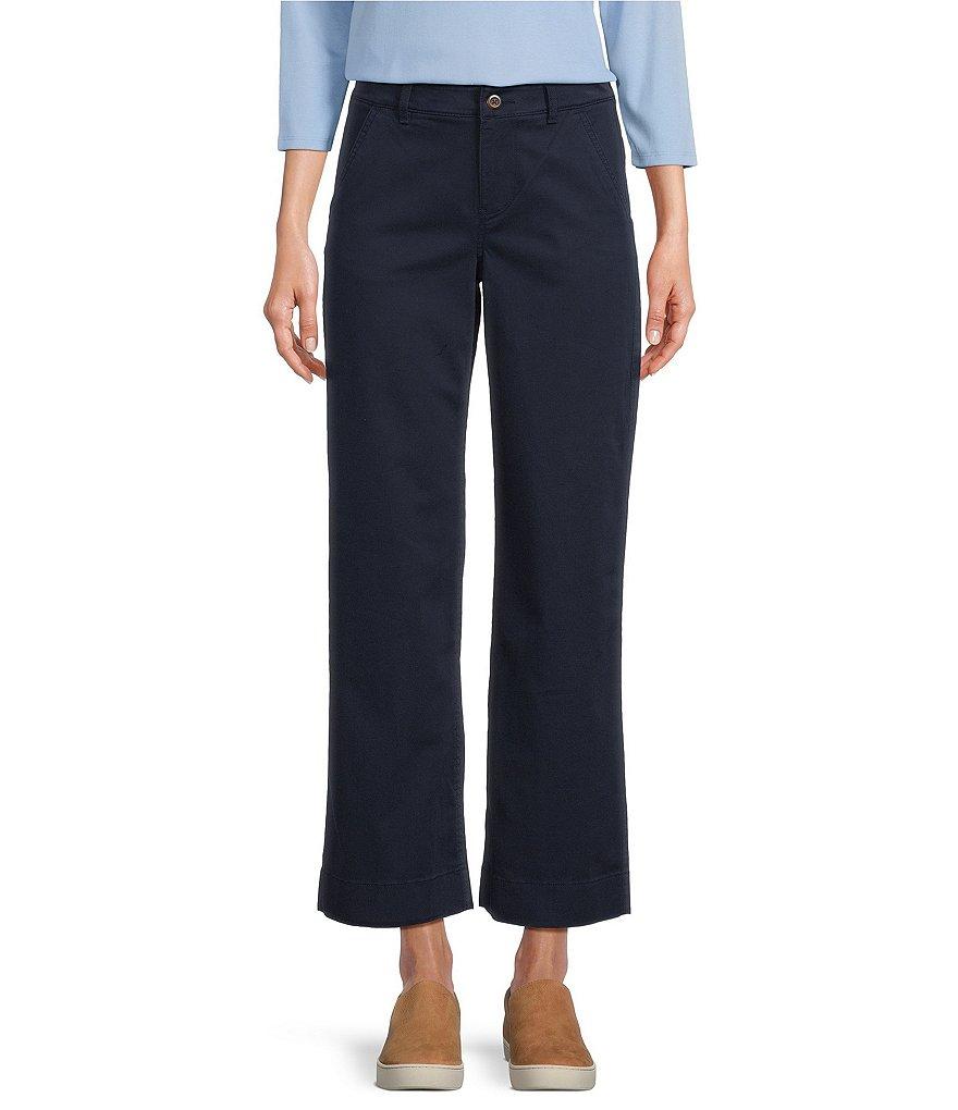 L.L.Bean Comfort Stretch Mid-Rise Wide-Leg Chino Pants Product Image