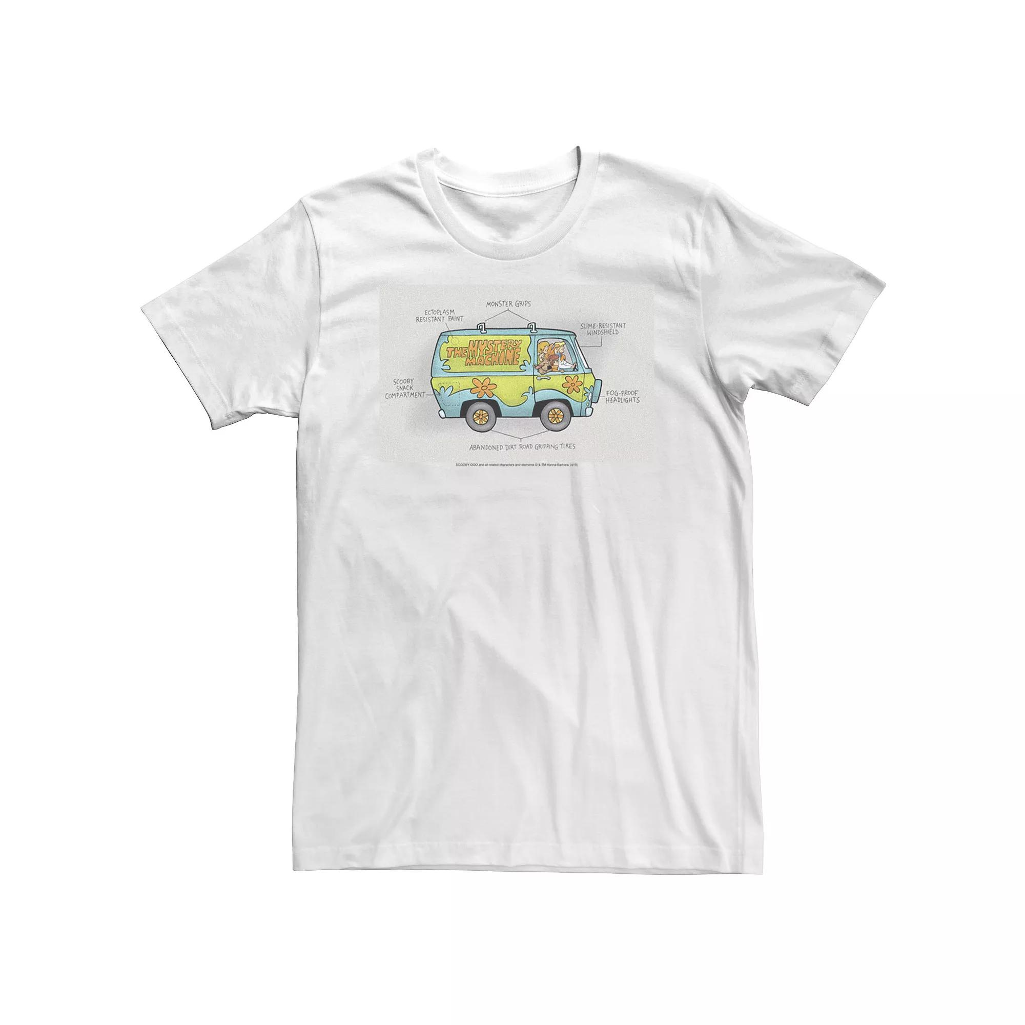 Big & Tall Scooby-Doo Mystery Machine Schematic Tee, Men's,  Product Image
