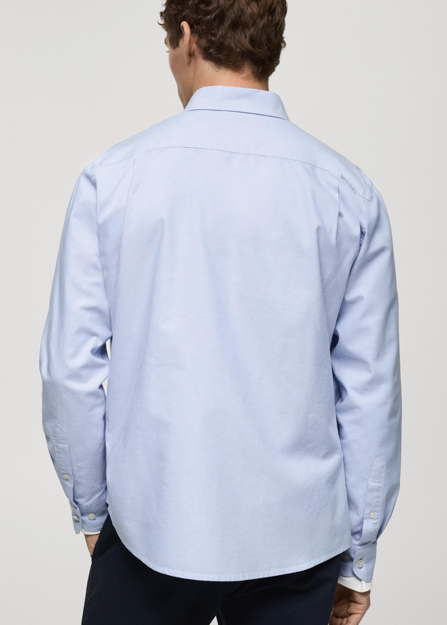 100% cotton Oxford shirt - Men | MANGO USA Product Image