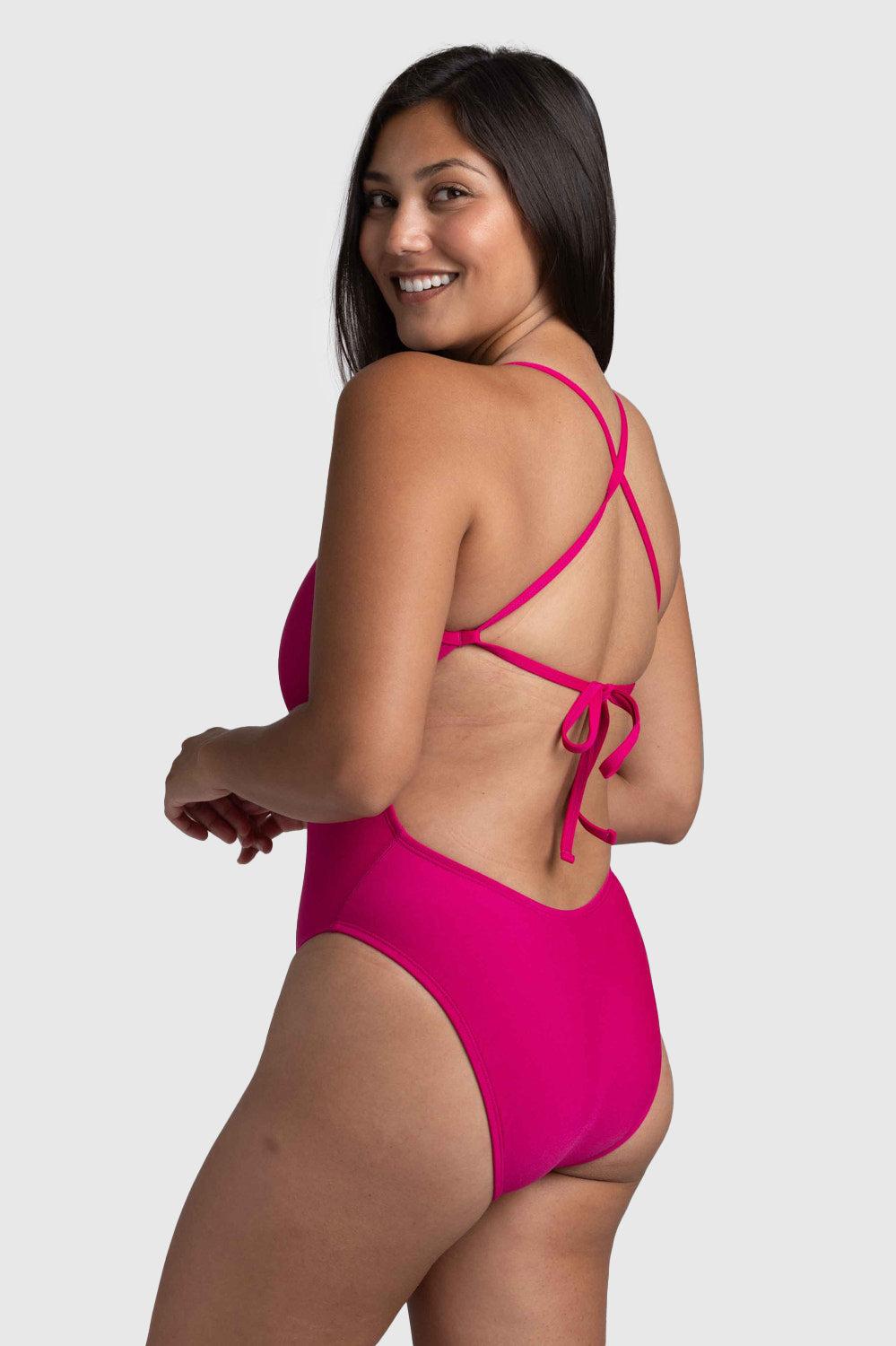 Jackson One Piece Swimsuit - Dragon Fruit Female Product Image