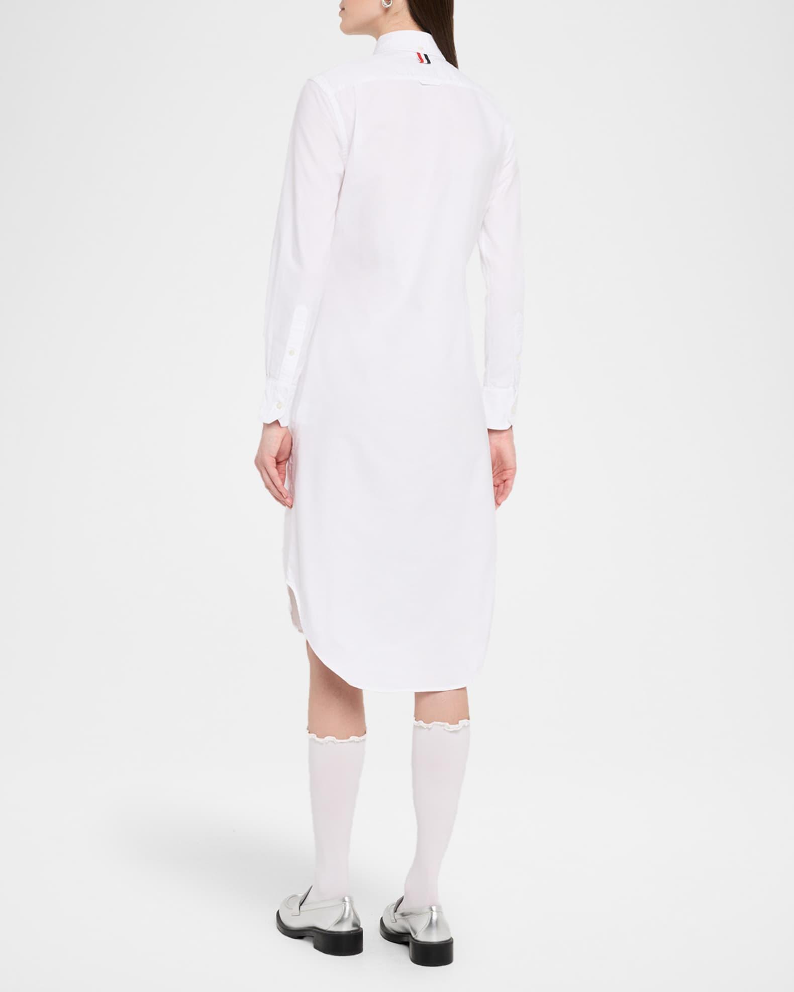 Grosgrain Placket Oxford Shirtdress Product Image