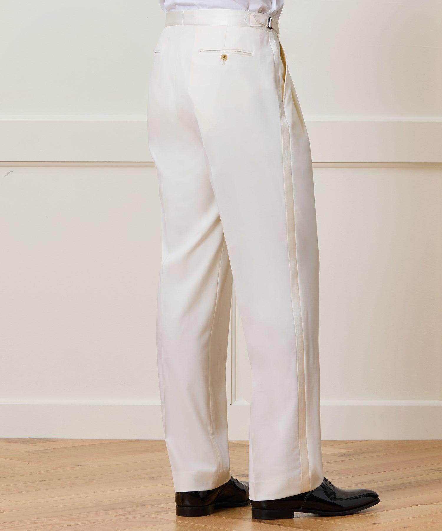 Relaxed Italian Wool Tuxedo Trouser Product Image