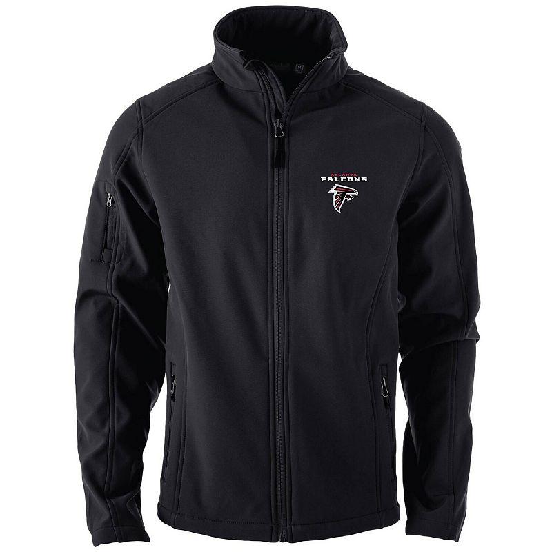 Men's Dunbrooke Black Atlanta Falcons Sonoma Softshell Full-Zip Jacket, Size: Large Product Image
