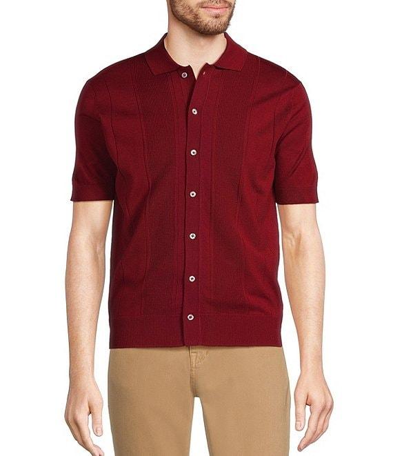 Murano Snit Short Sleeve Coatfront Shirt Product Image