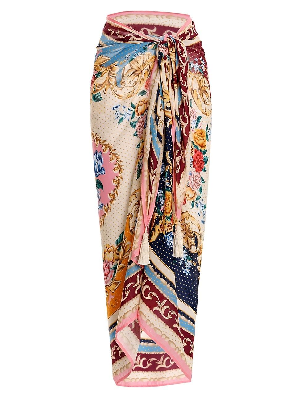 Womens Riveria Radiance Marine Blush Floral Pareo Product Image