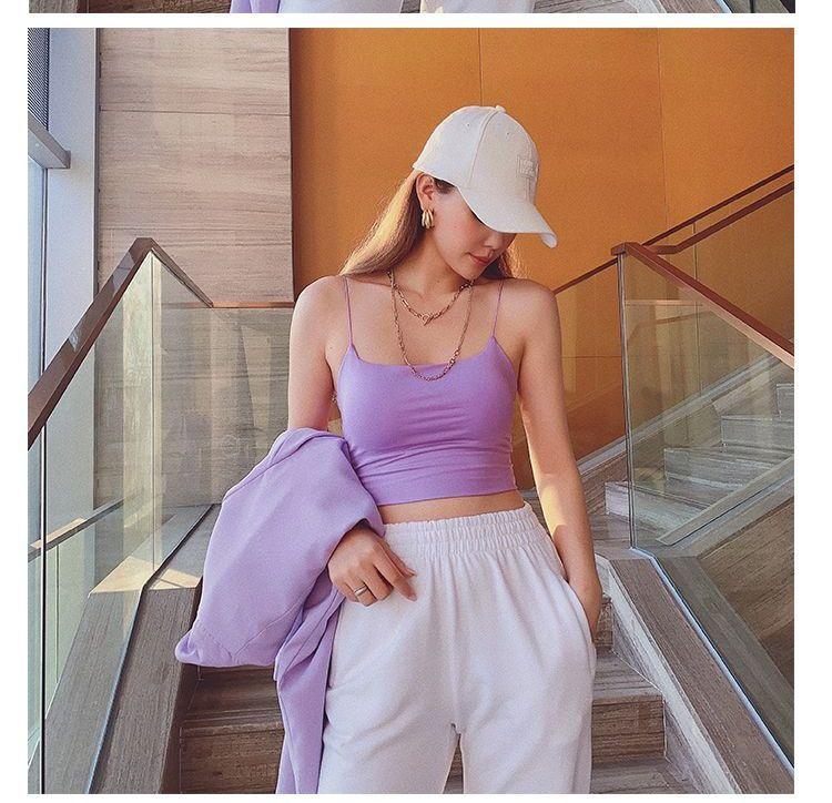 Cropped Padded Camisole Top Product Image