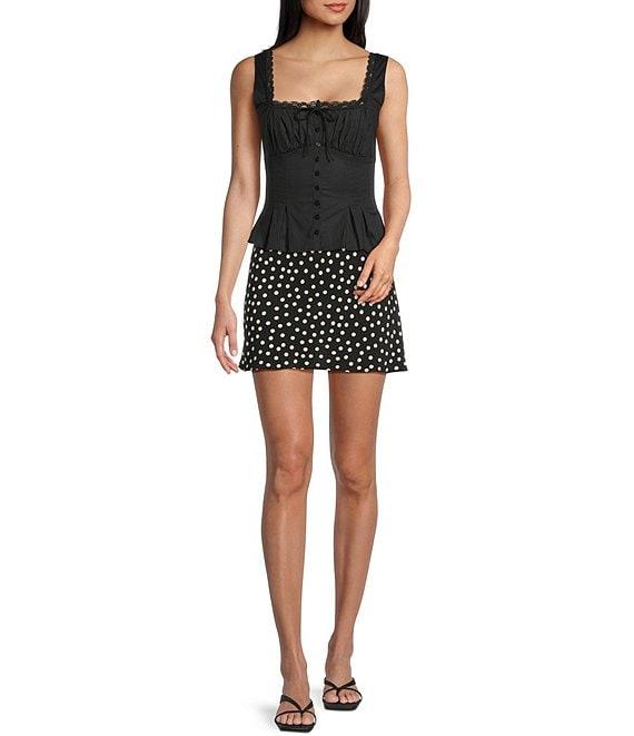 Rumored Polka Dot Mini Skirt Product Image