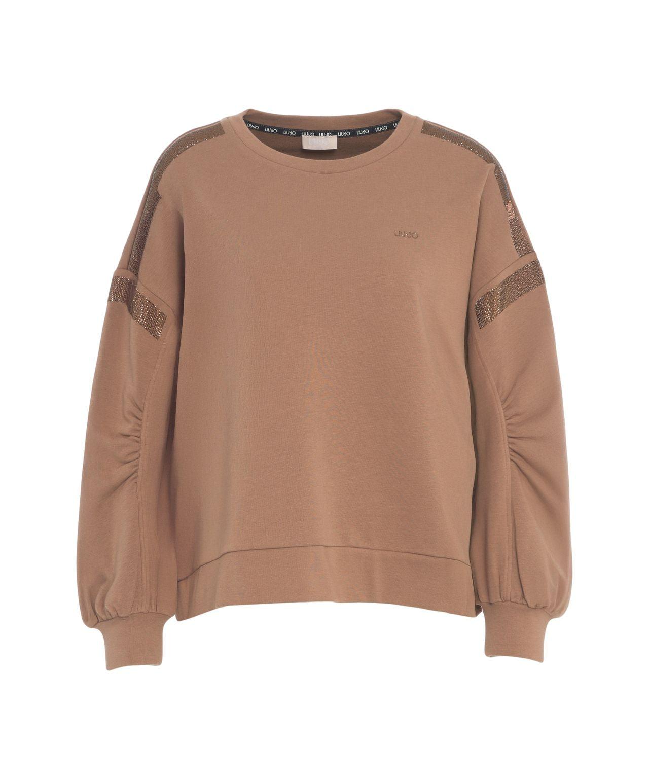 Sweatshirt with rhinestones Product Image