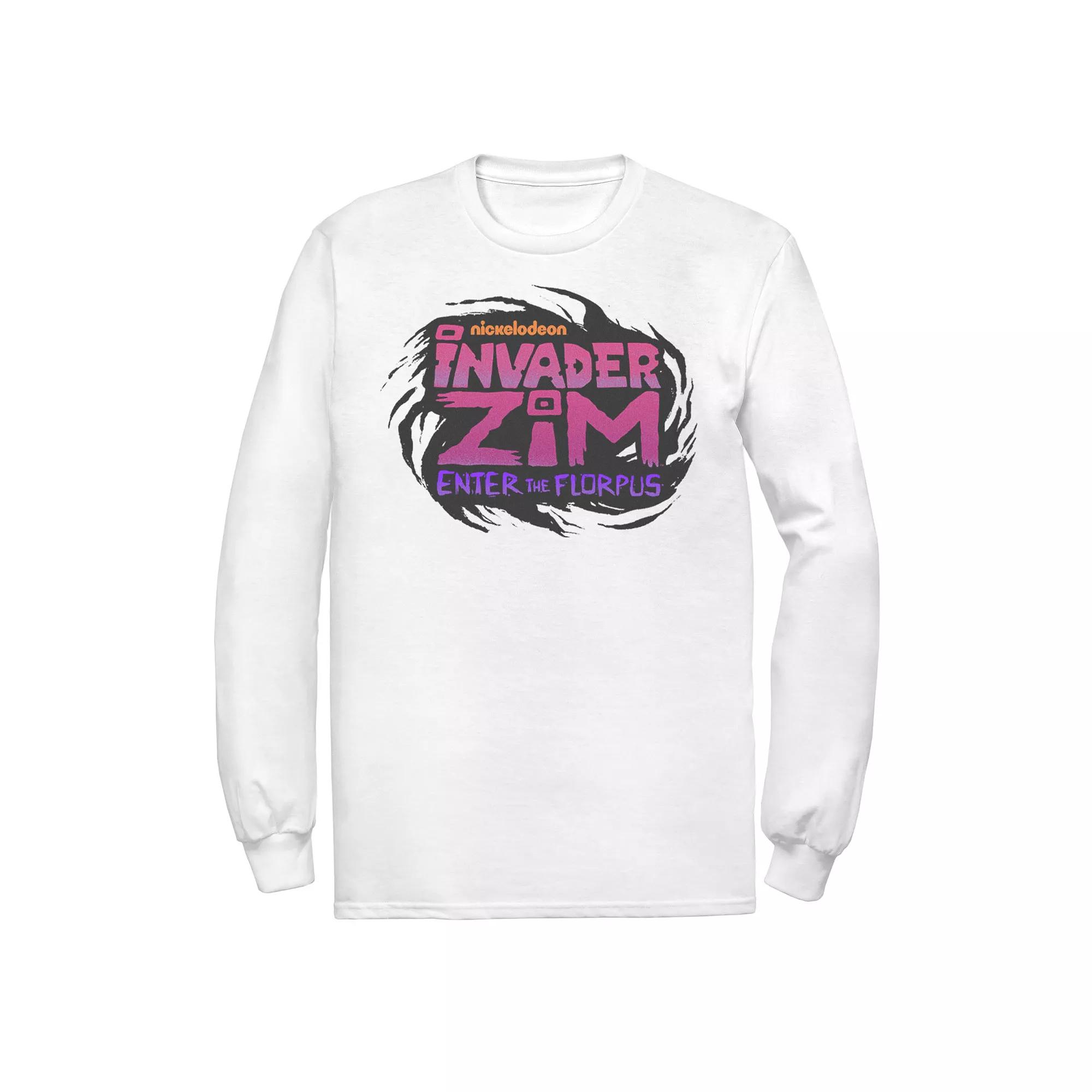 Men's Nickelodeon Invader Zim Enter Florpus Logo Long Sleeve Graphic Tee,  Product Image