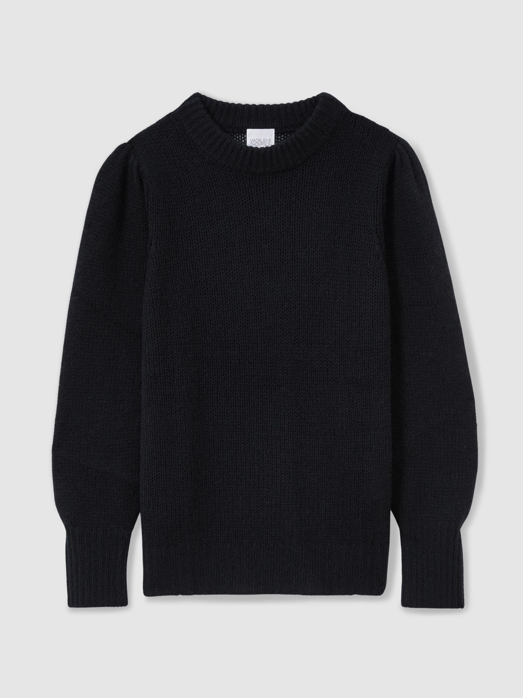 Cashmere Crew Neck Jumper in Navy Product Image
