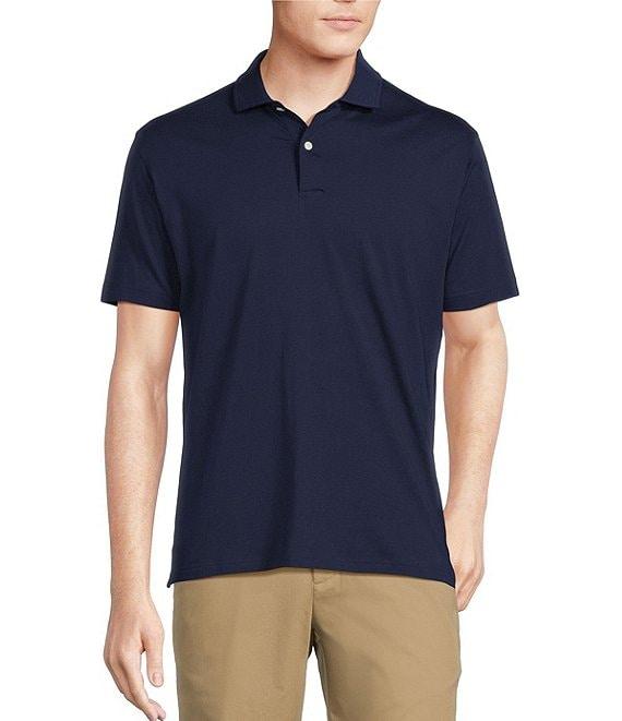 Cremieux Blue Label Classic Fit Stretch Jersey Solid Short Sleeve Polo Shirt Product Image