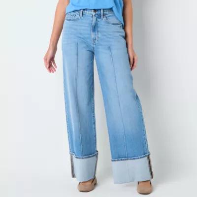 a.n.a Womens Highest Rise Wide Leg Jean Product Image