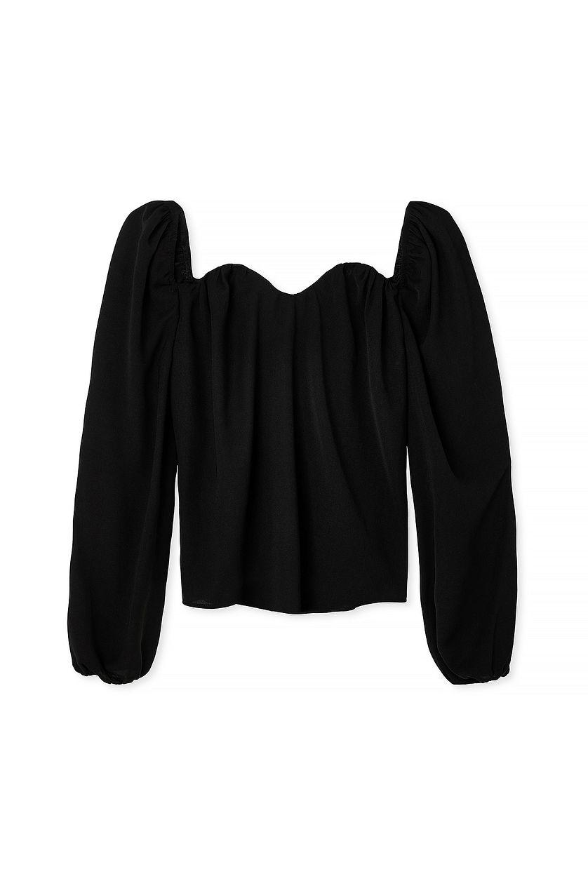Sweetheart Neckline Blouse Product Image