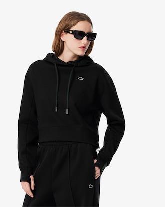 Short Cut Cotton Hoodie Product Image