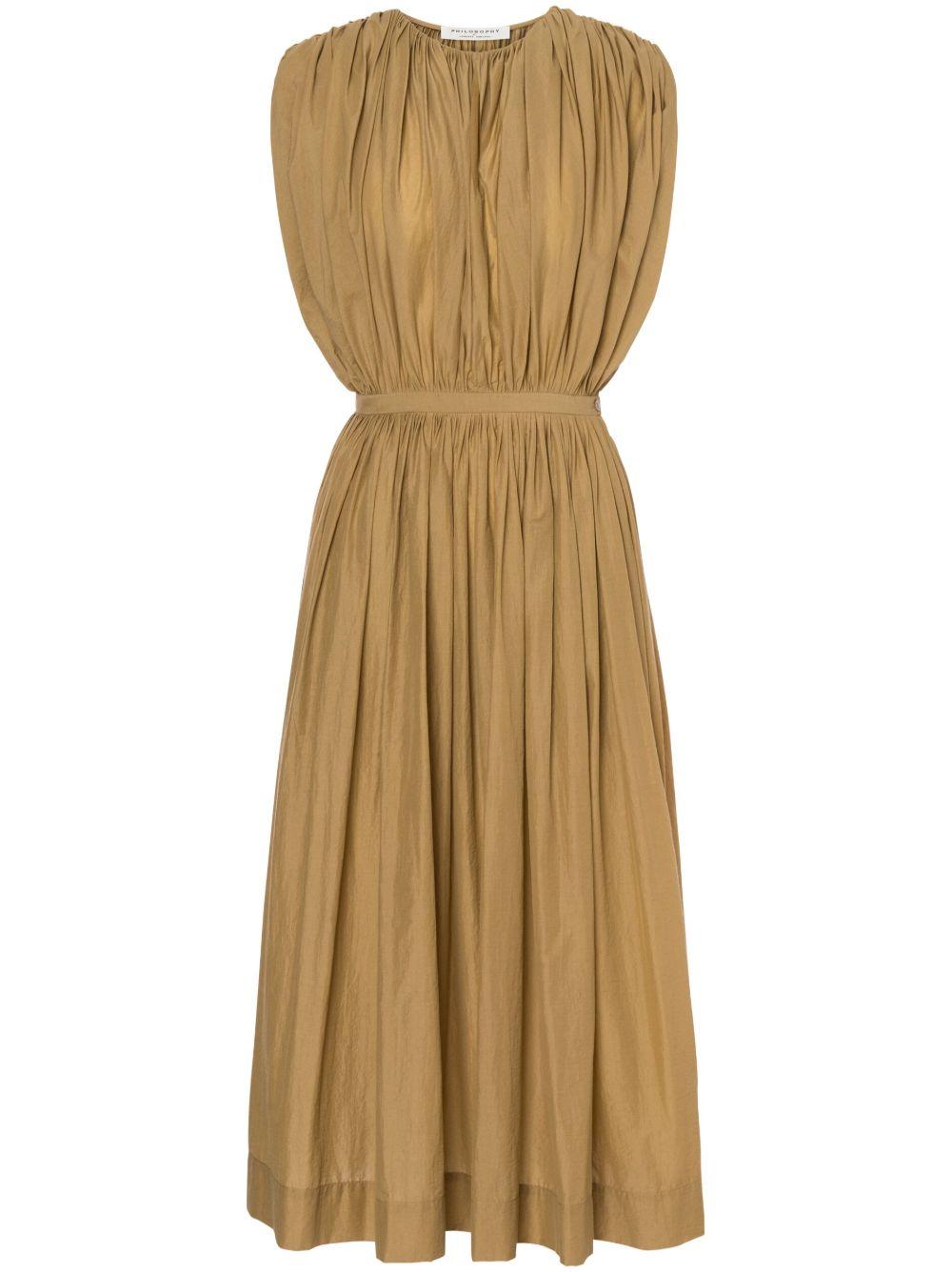 gathered midi dress Product Image