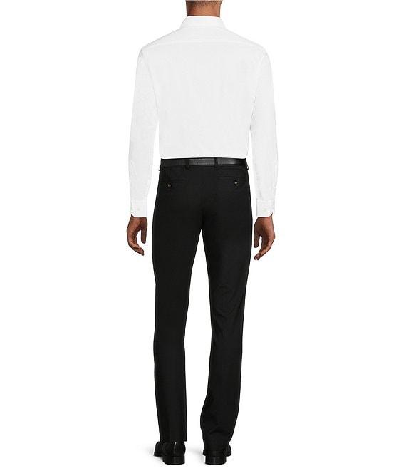 Murano Collezione Evan Extra Slim-Fit Performance Bi-Stretch Suit Separates Wool Blend Flat-Front Dress Pants Product Image