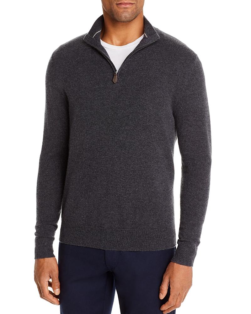 The Mens Store at Bloomingdales Cashmere Half-Zip Sweater - Exclusive Product Image