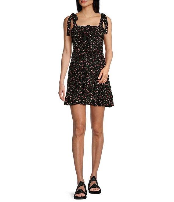 C&V Chelsea & Violet Tie Shoulder Ditsy Floral Print Dress Product Image