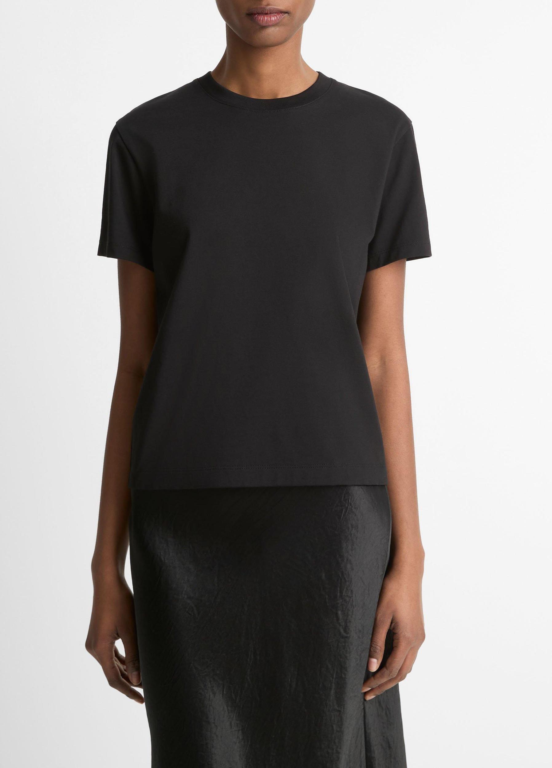 Pima Cotton Crew Neck T-Shirt Product Image