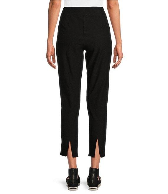 Eileen Fisher Stretch Crepe Flat Front Crop Skinny Leg Pants Product Image