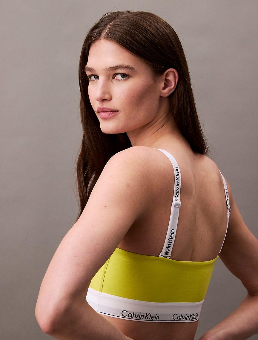 Icon Cotton Modal Lightly Lined Bandeau Bra Product Image