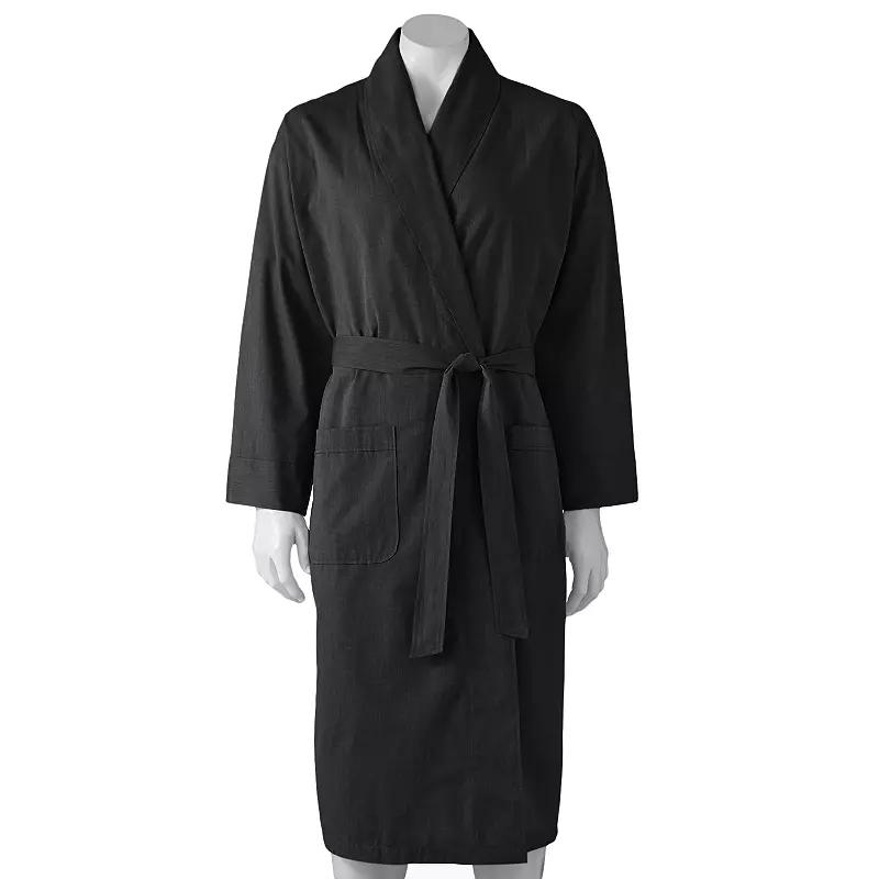 Men's Hanes® Lightweight Woven Shawl Robe,  Product Image