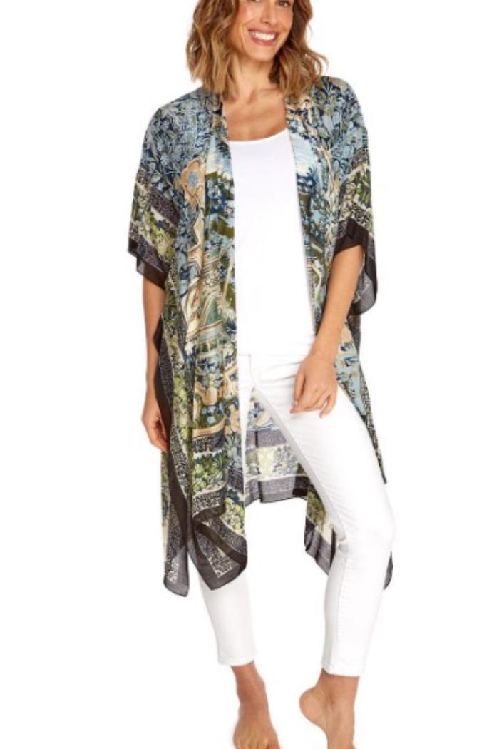 Viscose/Modal Long Kimono Product Image