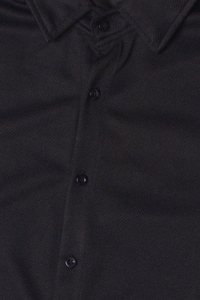 Heavyweight Knit Button Up Shirt Product Image