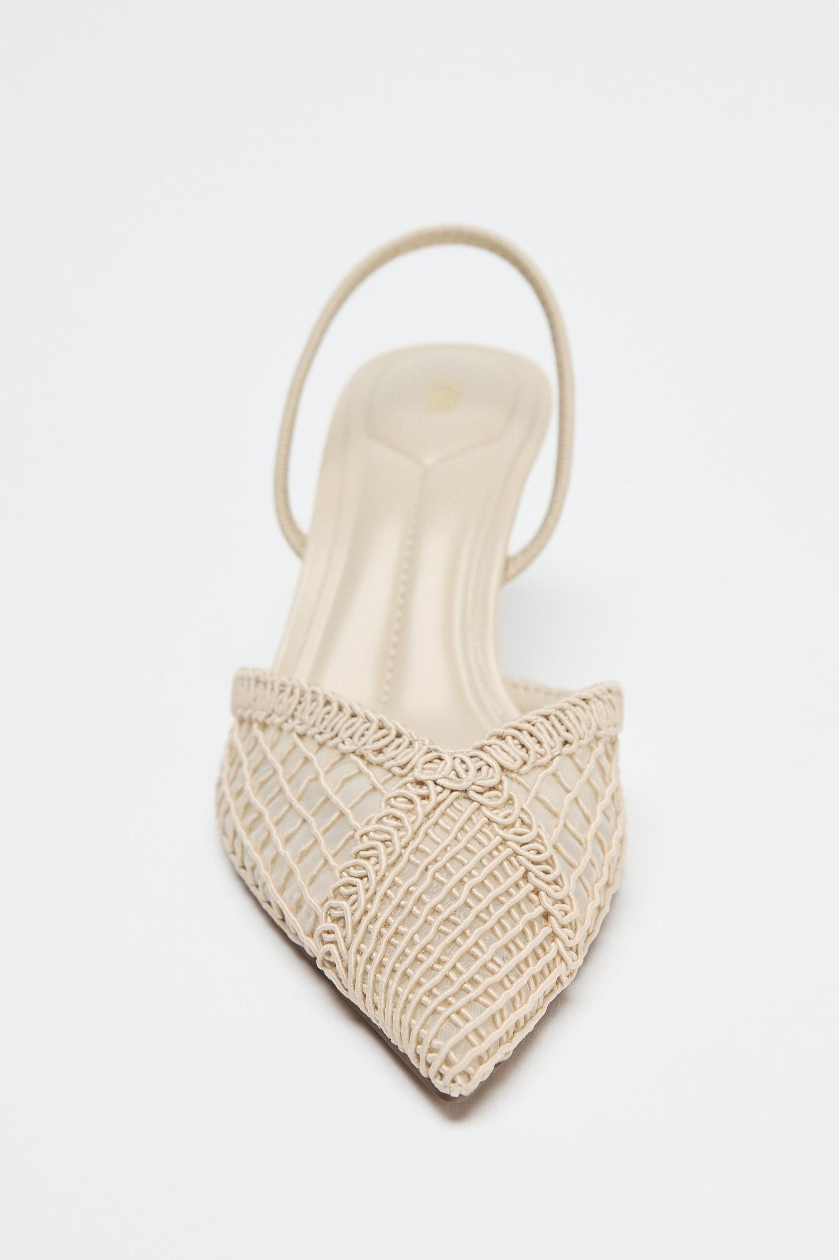 BRAIDED SLINGBACK HEELS Product Image