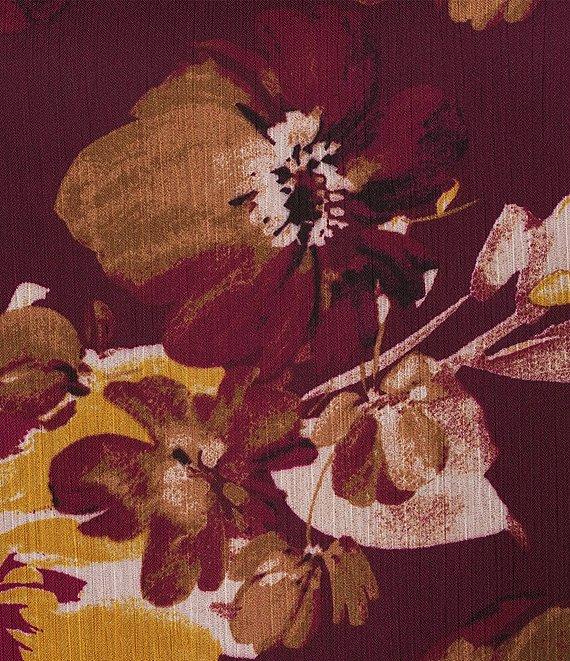 Calvin Klein Short Puff Sleeve V-Neck Blouse Product Image