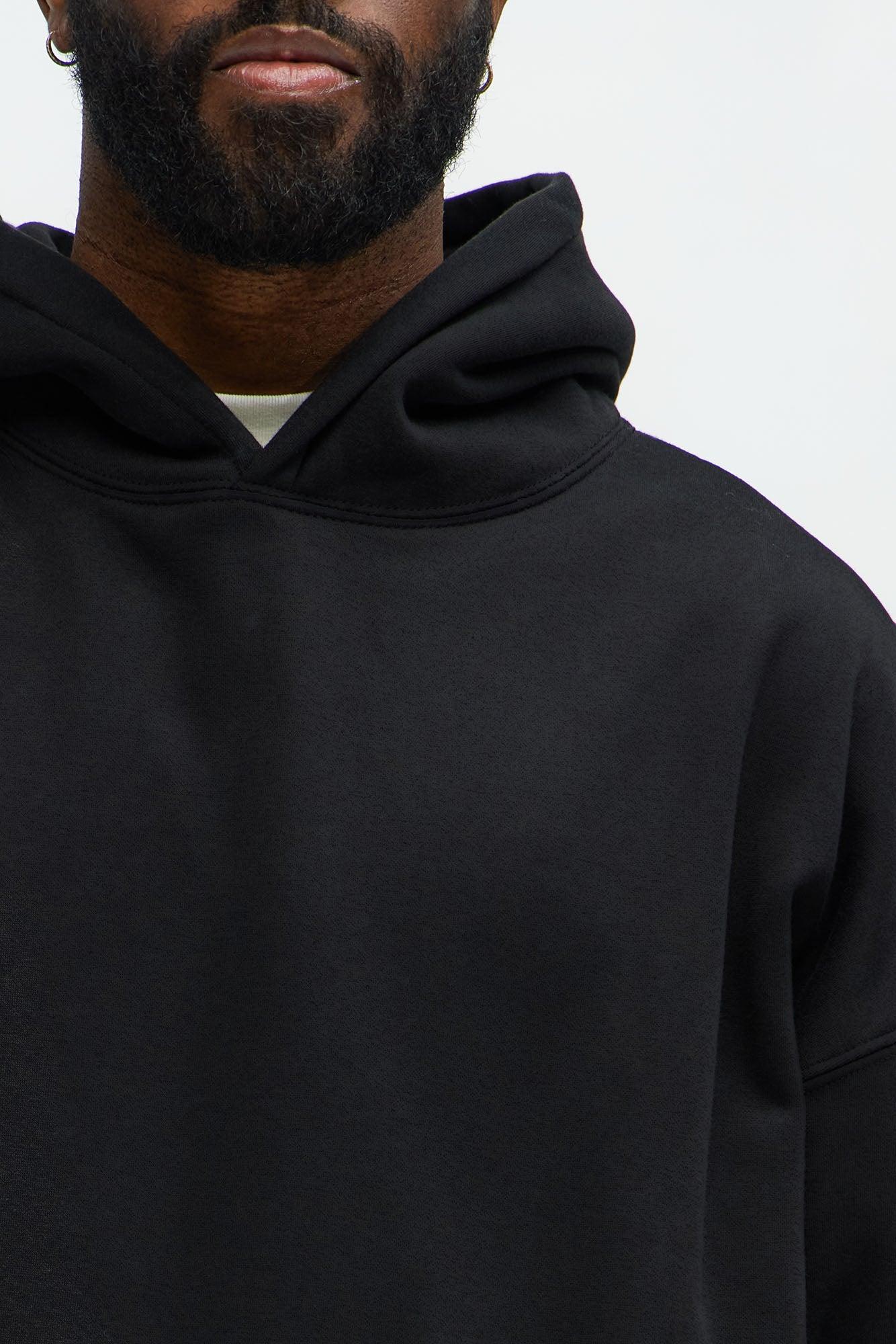 Tyson Oversized Heavyweight Hoodie - Black Product Image