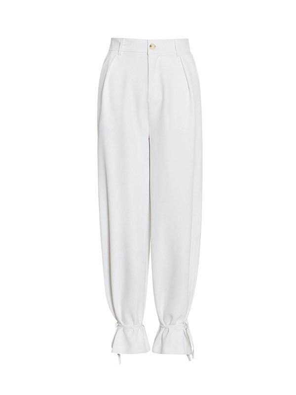 Column Long Sleeves Solid Color Lapel Blazer Pants Set Two Pieces Set Product Image