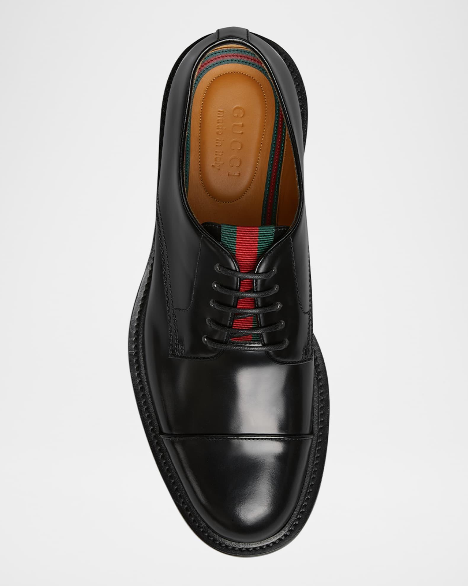 Men's William Leather Cap-Toe Derby Shoes Product Image