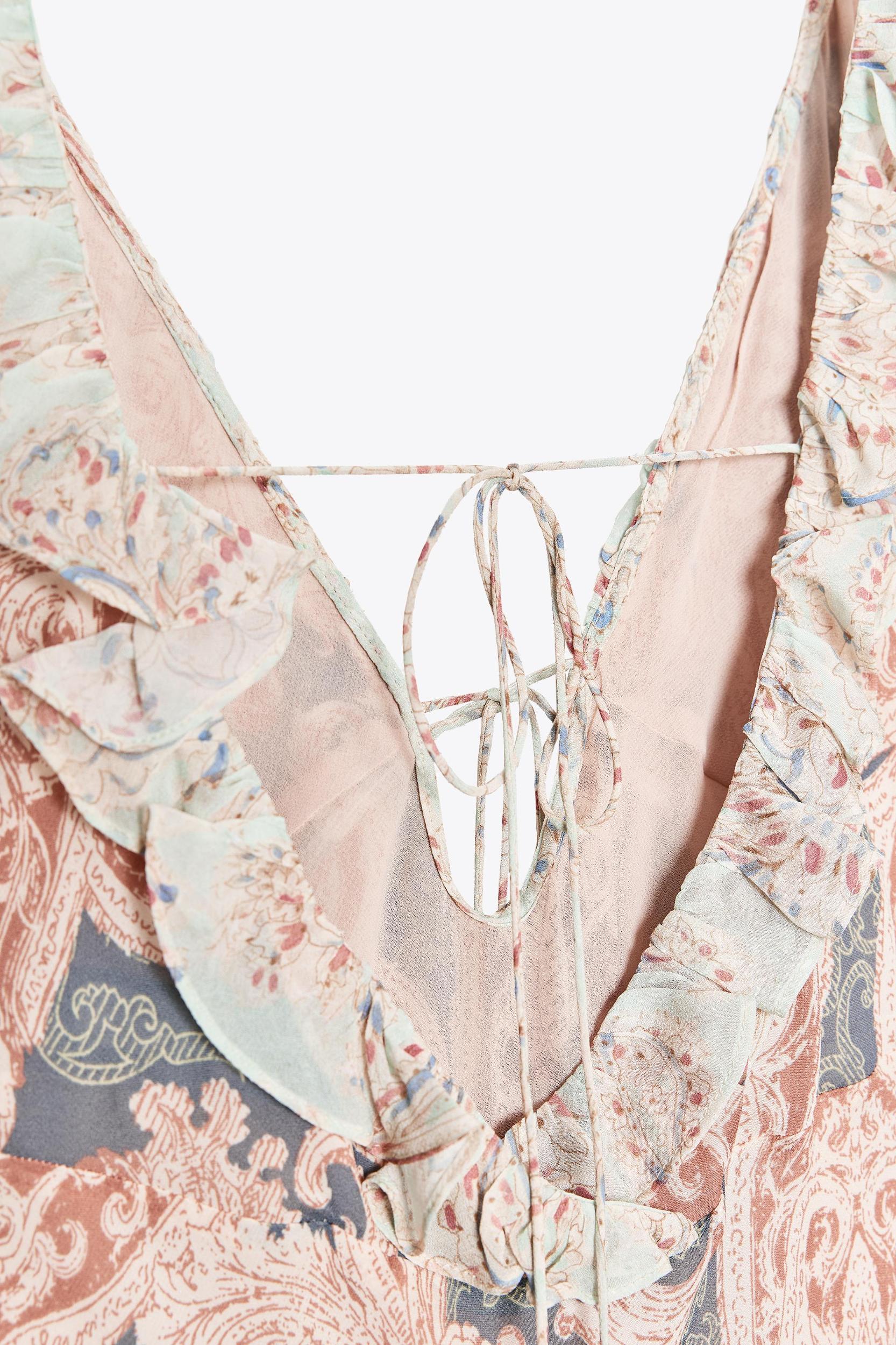 ZW COLLECTION PRINTED SLIP DRESS Product Image