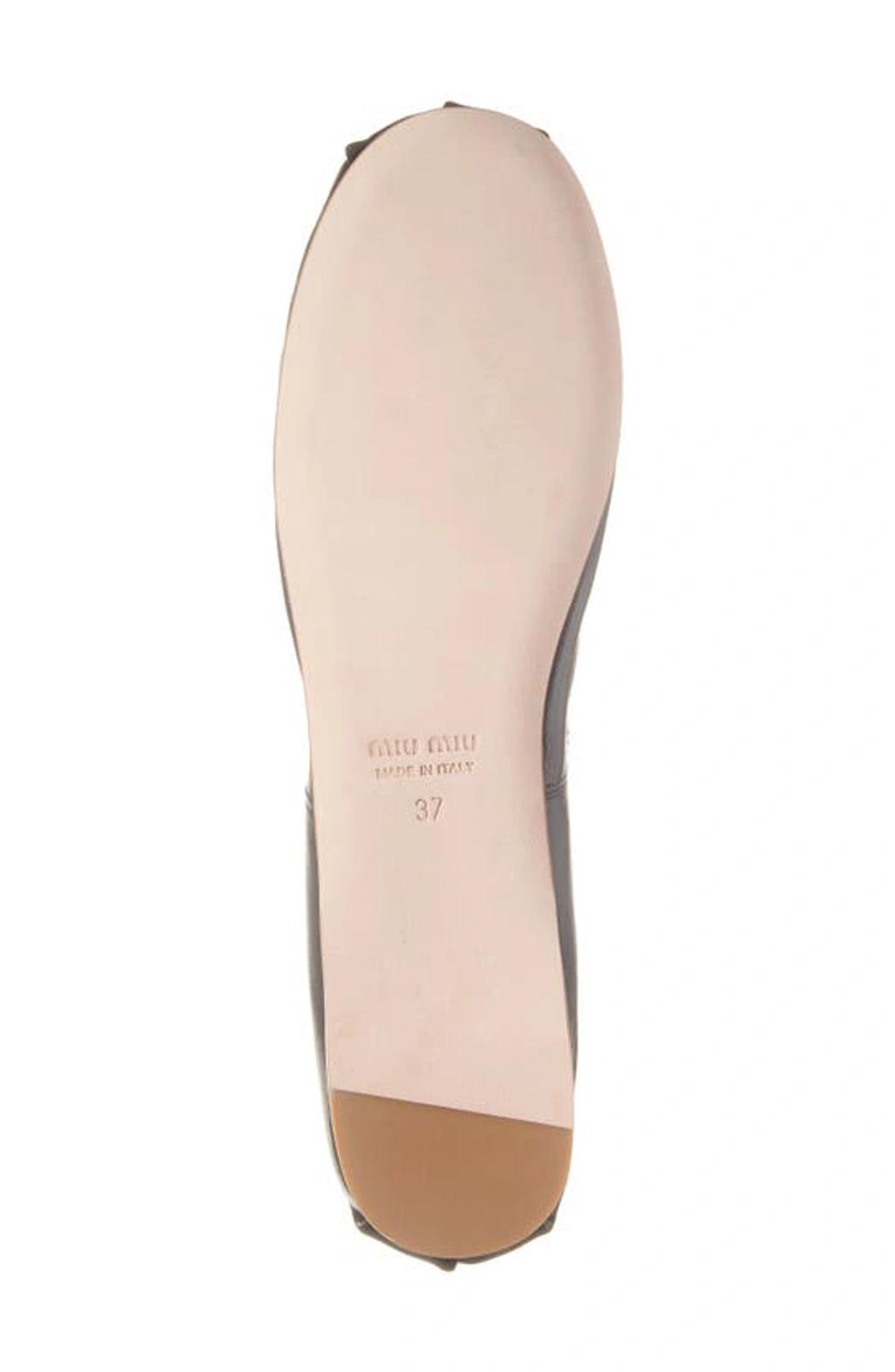 logo-strap ballerina shoes Product Image