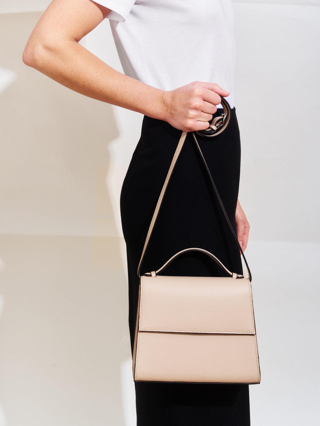 The Medium Top Handle in Nappa Product Image